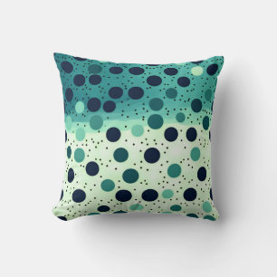 Polka Dot kussen en kussen met levendige kleuren