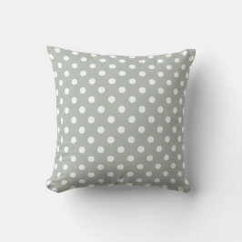 Polka Dot Kussens in Silver Grey