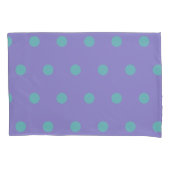 Polka Dot Kussensloop (Lavendel & Aqua) (Voorkant)