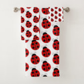 Polka Dot Lady Bugs Cute Animals Girl Baby shower Bad Handdoek (Insitu)