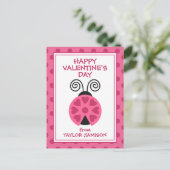 Polka Dot Ladybug heeft de Kaarten van Valentijns  (Staand voorkant)