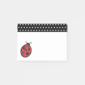 Polka Dot Ladybug Post it Notes Gift (Voorkant)