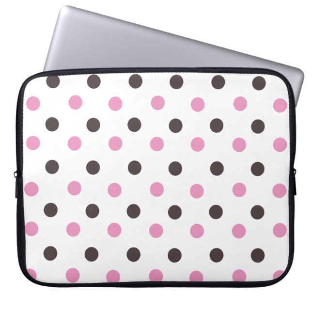 Polka Dot Laptop Bag Laptop Sleeve (Voorkant)