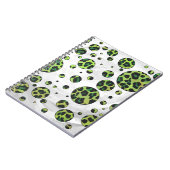 Polka Dot Leopard Black en Green Notitieboek (Linkerzijde)