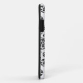 Polka Dot Leopard Black en White Design Case-Mate iPhone Case (Achterkant/rechts)