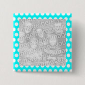 Polka Dot Lijst Foto Button (Voorkant)