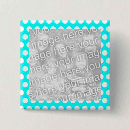 Polka Dot Lijst Foto Button (Voorkant)