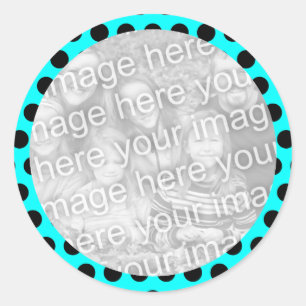 Polka Dot Lijst Foto Sticker