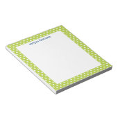 Polka Dot Lime Green persoonlijke laptop Notitieblok (Schuin)