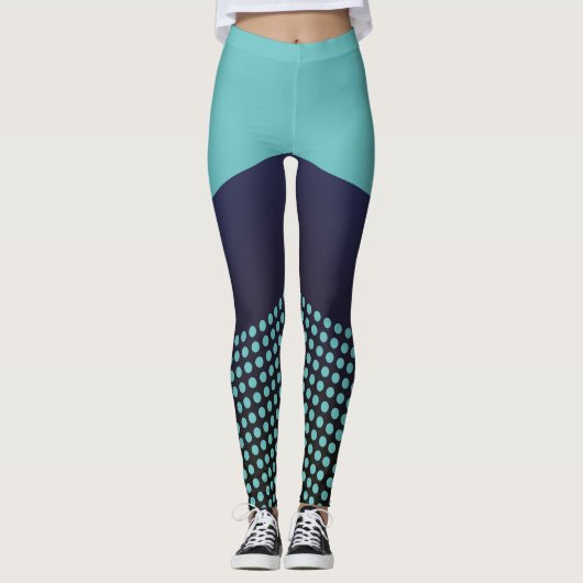 Polka Dot Line universele GYM hardloopleggins Leggings (Voorkant)