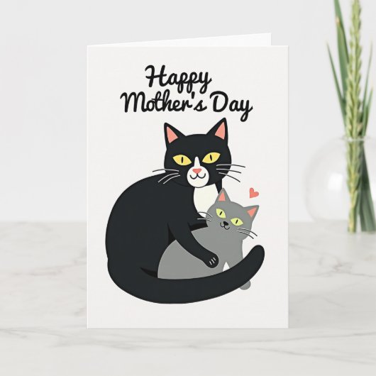 Polka Dot Love Cats Kaart (Voorkant)