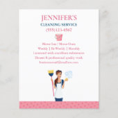 Polka Dot Maid House Cleaning Service Flyer (Voorkant)