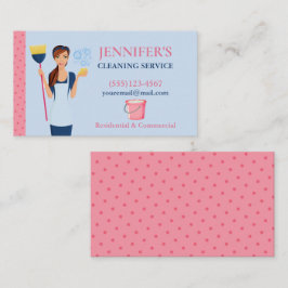 Polka Dot Maid House Cleaning Service Visitekaartje