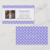 Polka Dot: Mam-contactkaart Contactkaartje (Voorkant / Achterkant)