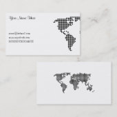 Polka Dot Map, Jouw naam here Visitekaartje (Voorkant / Achterkant)