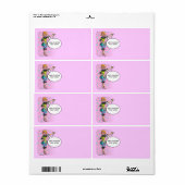 POLKA DOT MARTINI DIVA LABELS (Full Sheet)