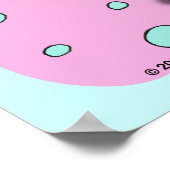 Polka Dot Martini Diva Poster (Hoek)