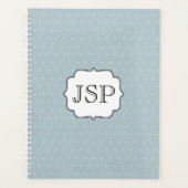 Polka Dot met geprogrammeerde monogram Planner (Voorkant)