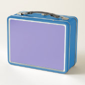 Polka Dot Metal Lunchbox (Lavendel & Aqua) (Achterkant)