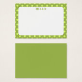 Polka Dot Mini Platte Kaart // Cadeau Label (Voorkant /achterkant)