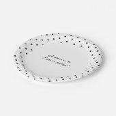 Polka Dot Minimalist Custom Papieren Bordje (Gekanteld)