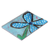 Polka Dot Mixed Media Flower Notitieboek (Linkerzijde)