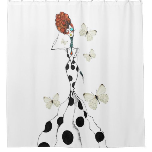 Polka Dot Mode Shower Curtain Douchegordijn