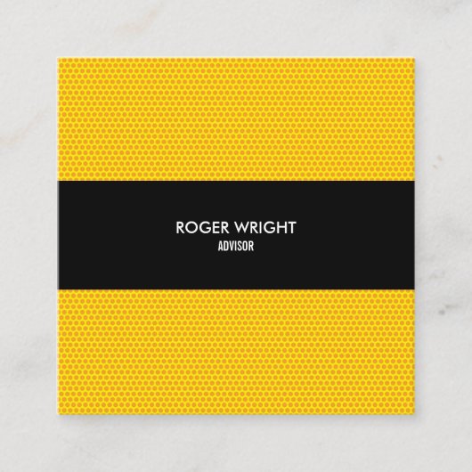 Polka dot Modern Professioneel Vierkant Vierkante Visitekaartje (Voorkant)