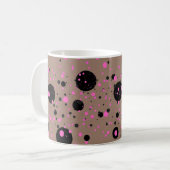 Polka Dot Mok – Stijlvolle koffiebeker (Voorkant links)