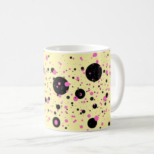 Polka Dot Mok – Stijlvolle koffiebeker (Voorkant rechts)