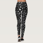 Polka Dot Monochroom Leggings (Achterkant)