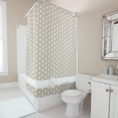 Polka Dot Monogram Douchegordijn (In situ)
