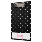 Polka Dot Monogram Klembord (Links)