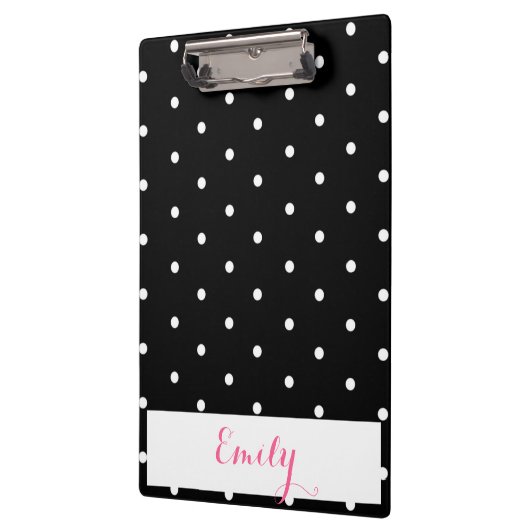 Polka Dot Monogram Klembord (Links)