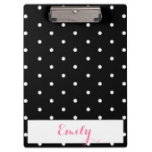 Polka Dot Monogram Klembord (Voorkant)