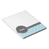 Polka Dot Monogram Notitieblok (Schuin)