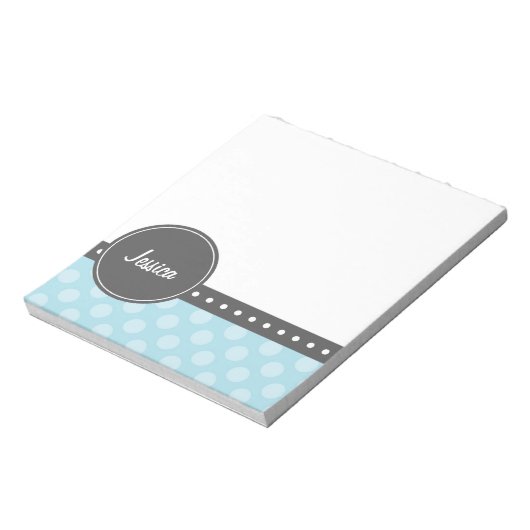 Polka Dot Monogram Notitieblok (Linkerzijde)