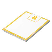 Polka Dot Monogram Notitieblok (Linkerzijde)