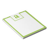 Polka Dot Monogram Notitieblok (Schuin)