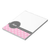 Polka Dot Monogram Notitieblok (Linkerzijde)