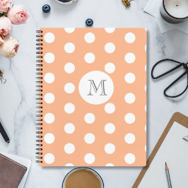 Polka Dot Monogram Notitieboek