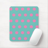Polka Dot Muismat (Aqua & Roze) (Met muis)