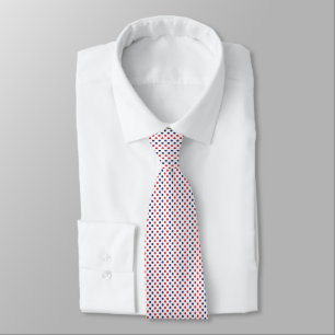 Polka Dot Navy Red Minimal Classic Stropdas