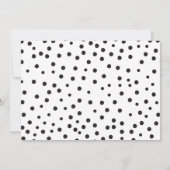 Polka Dot Neon Apple-leraar Notitiekaartje (Achterkant)