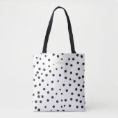 Polka Dot Neon Apple-leraar Tote Bag (Voorkant)