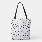 Polka Dot Neon Apple-leraar Tote Bag (Achterkant)