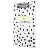 Polka Dot Neon Apple Teacher Klembord (Links)