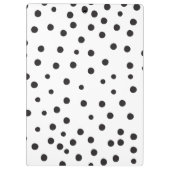 Polka Dot Neon Apple Teacher Klembord (Achterkant)