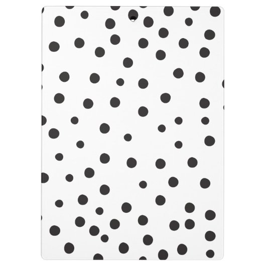 Polka Dot Neon Apple Teacher Klembord (Achterkant)