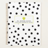 Polka Dot Neon Teacher Planner (Voorkant)